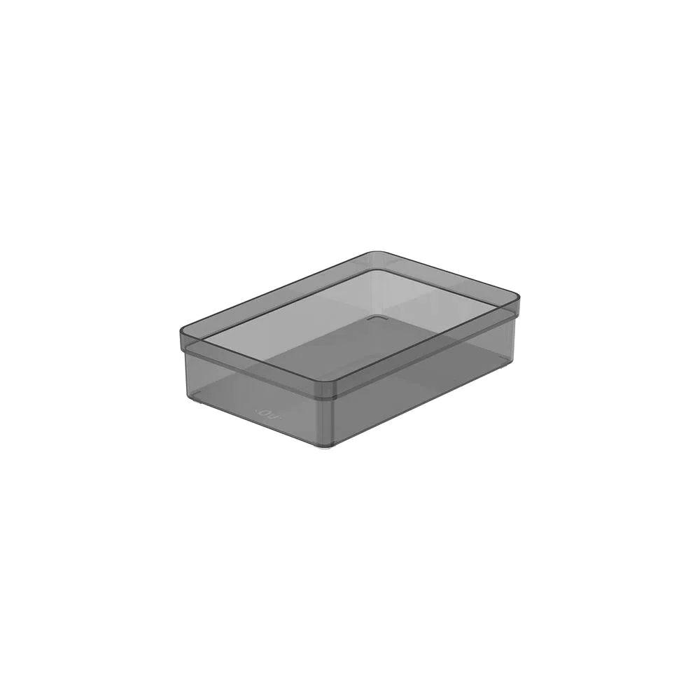 Organizador de cajón clear de 15 x 56 x 225 cm color plomo
