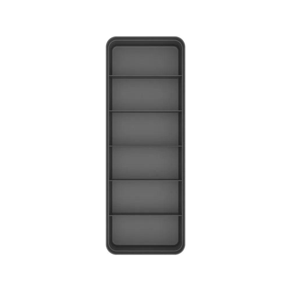 Organizador con divisiones color plomo