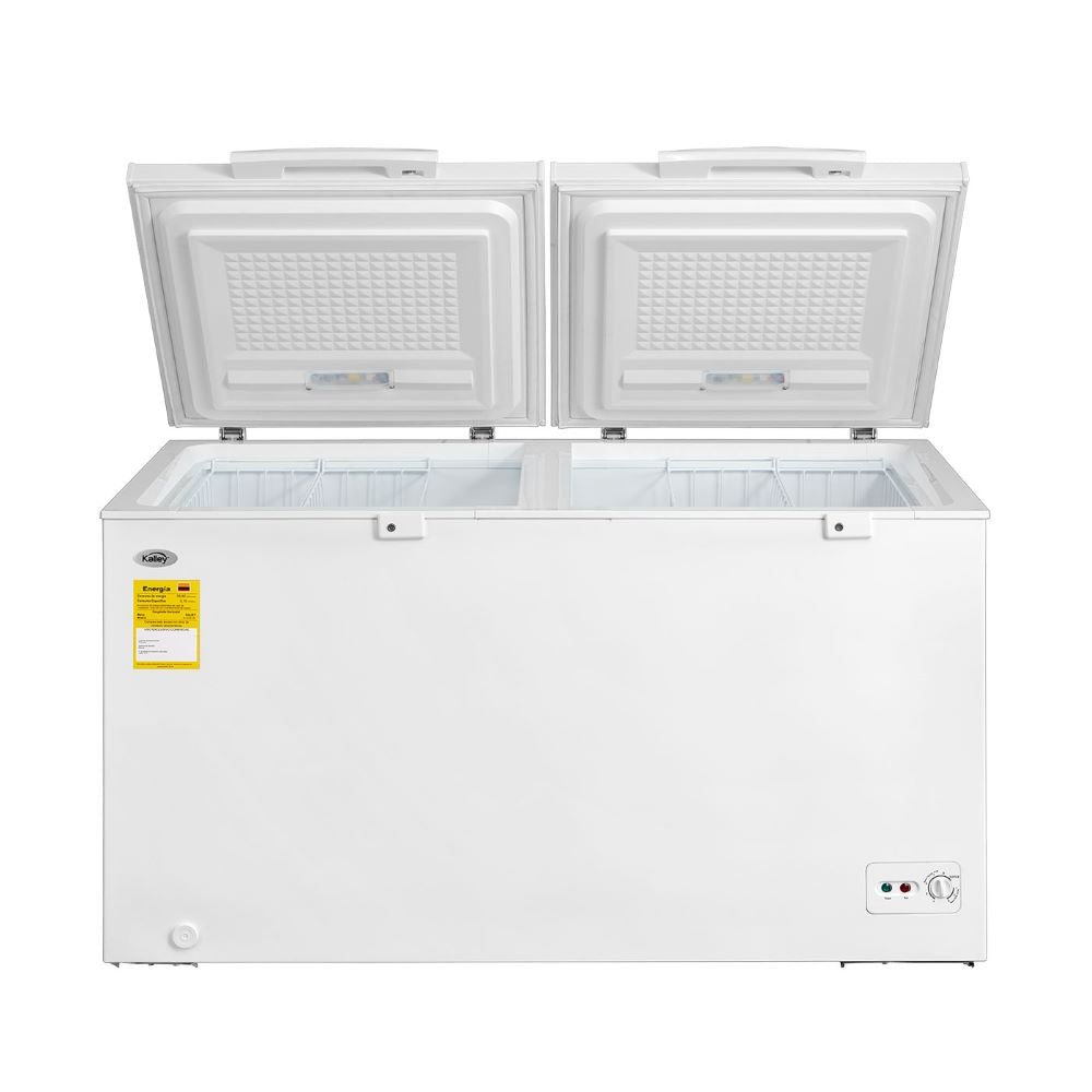 Congelador Horizontal Kalley 418 Litros K Ch418L, Color Blanco