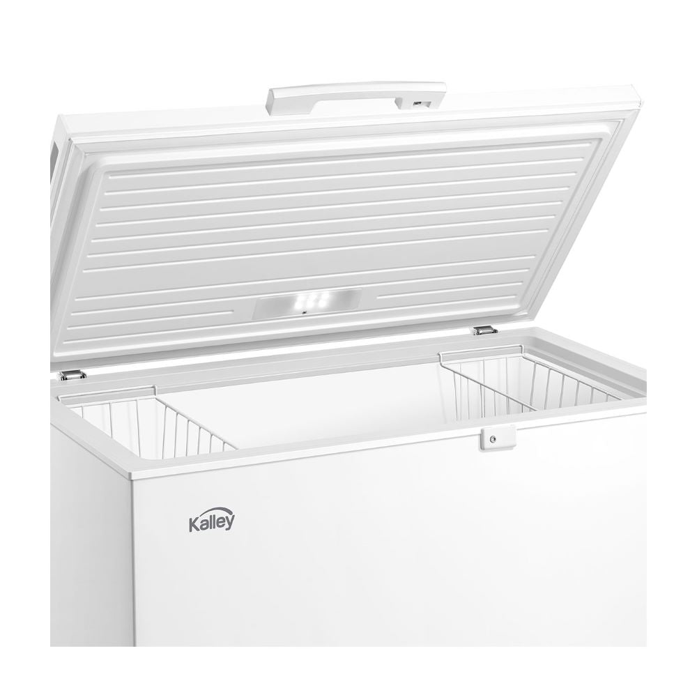 Congelador Horizontal Kalley Dual 293 Litros K-Ch293L, Color Blanco