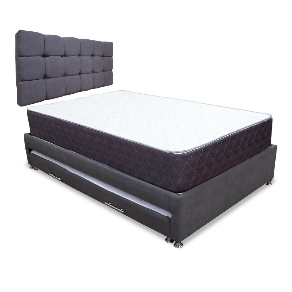 Combo Cama Tarima Nido Muller 140x190 Doble mas espaldar
