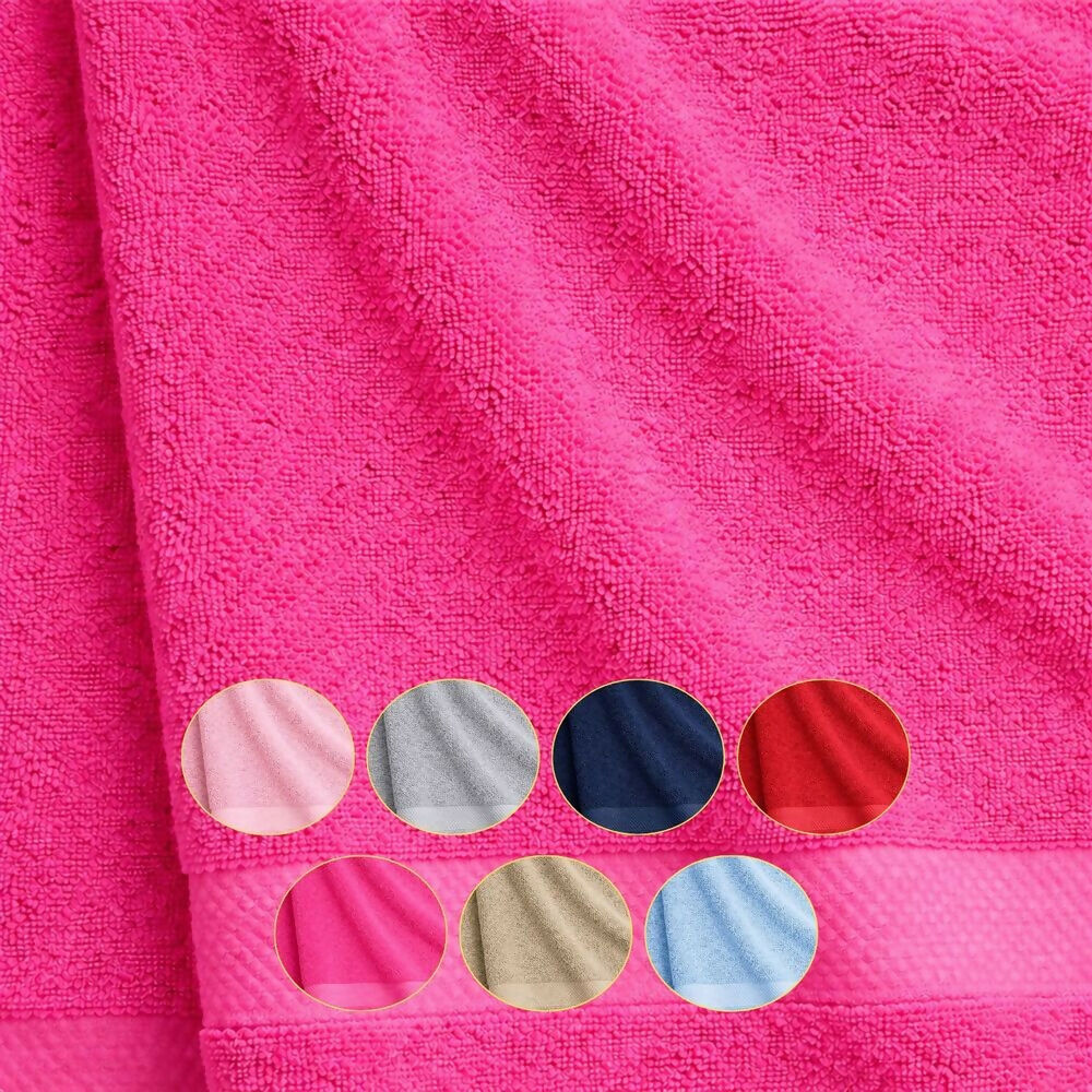 Toalla cuerpo 100% algodon fucsia 400gr