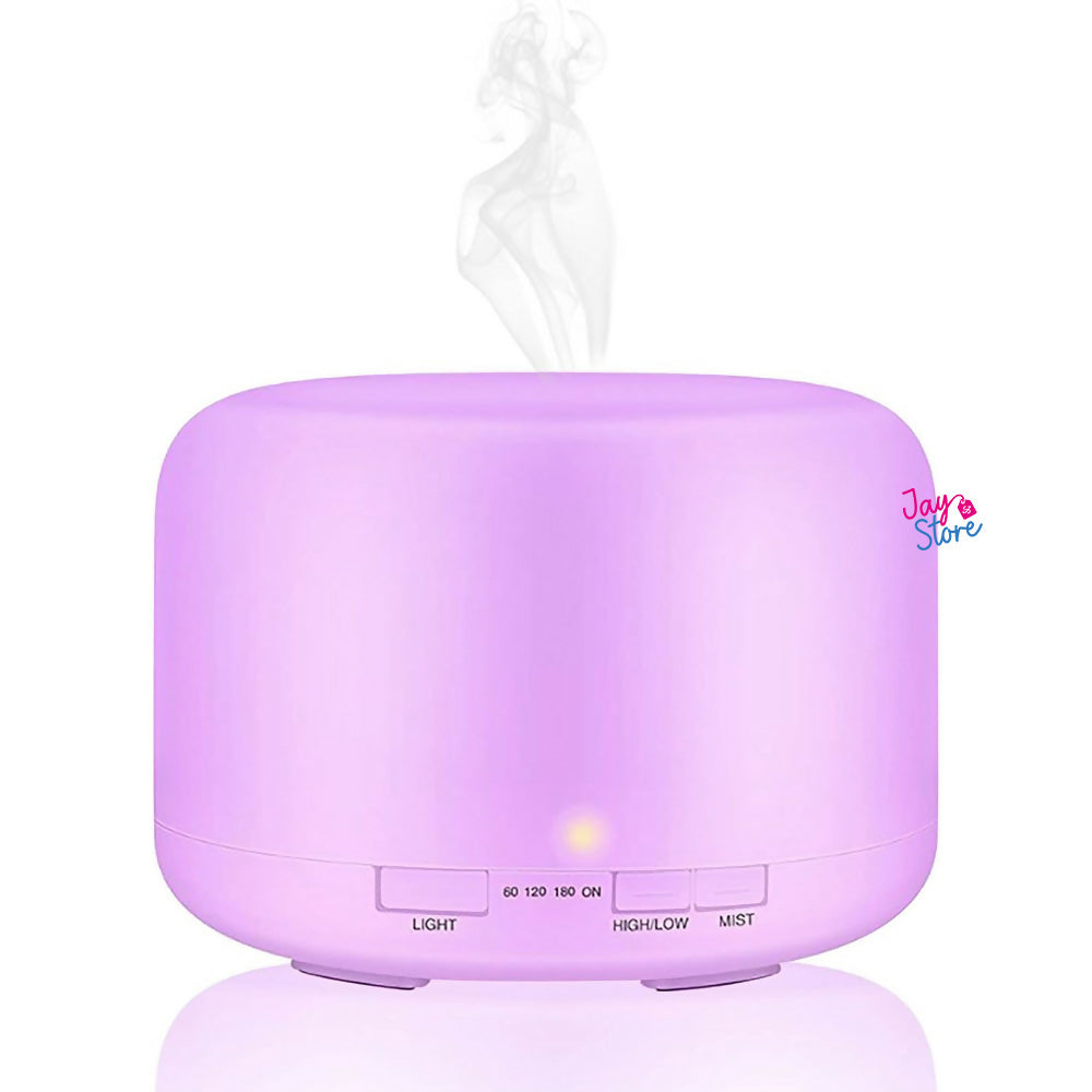 Humidificador LED Difusor Aromas 500ml + Esencia Aromaterapia