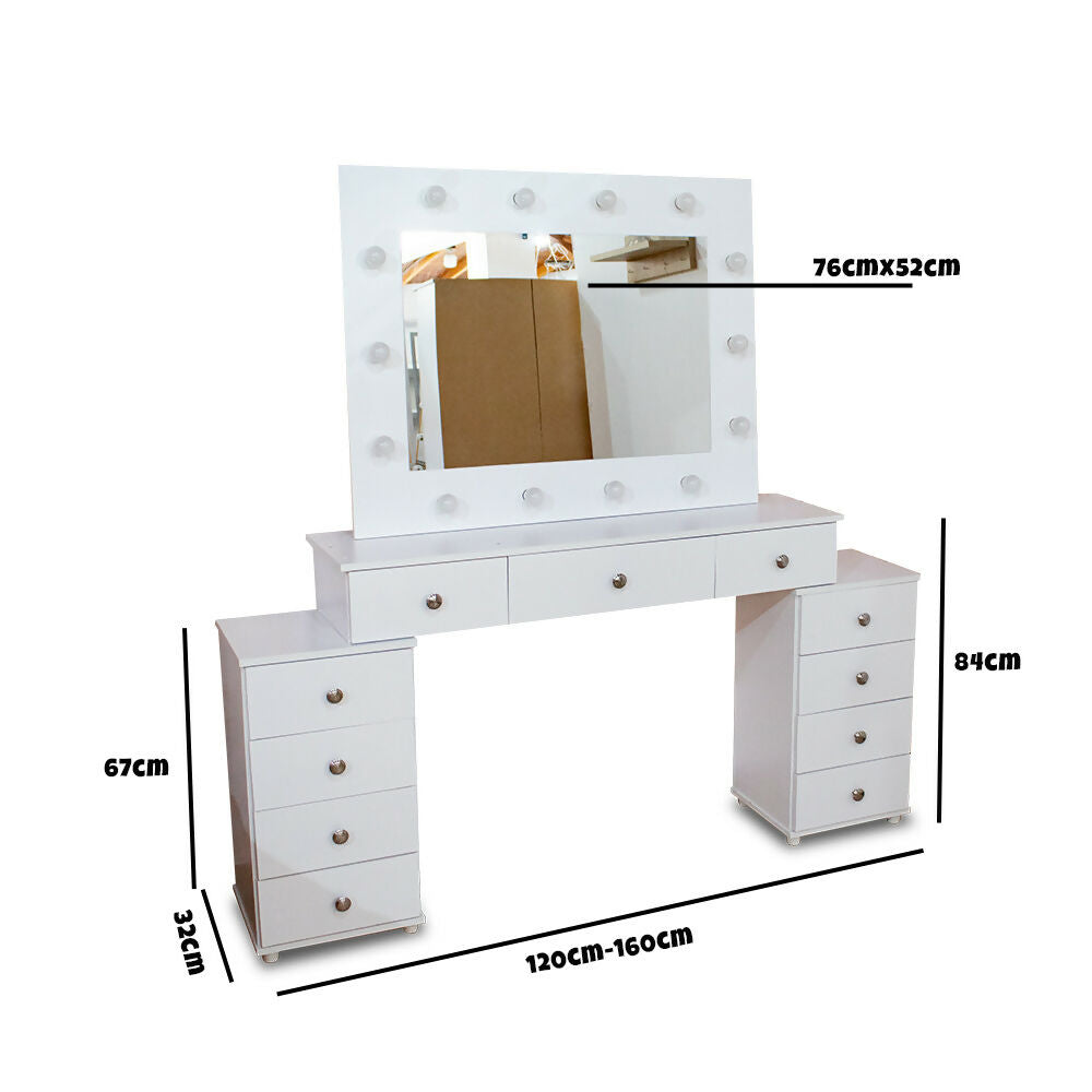 Tocador Jazmin 120, Blanco