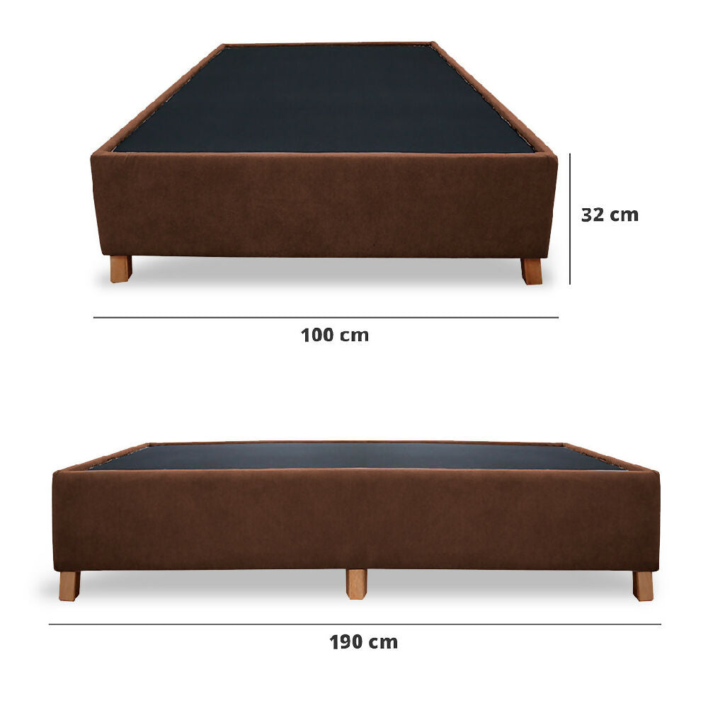Basecama Graf 100x190 Sencilla Marrón