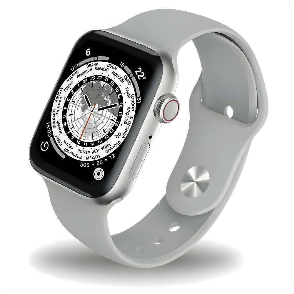 Smartwatch IW10 Mini Gris Reloj Inteligente Compacto Con Llamadas Bluetooth, Monitor De Salud, SpO2 Y Notificaciones