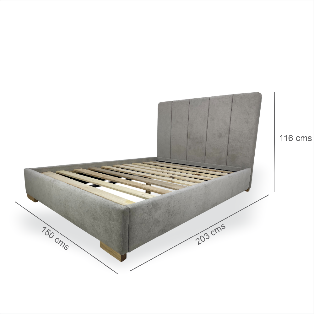Cama Tapizada Formosa Piano en madera
