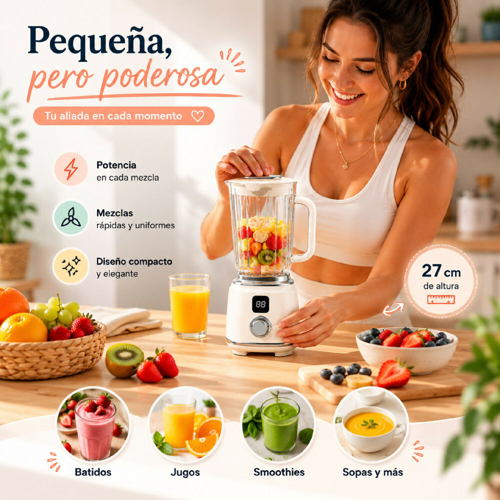 Mini Licuadora Portátil HP-168 Procesador Personal Recargable USB