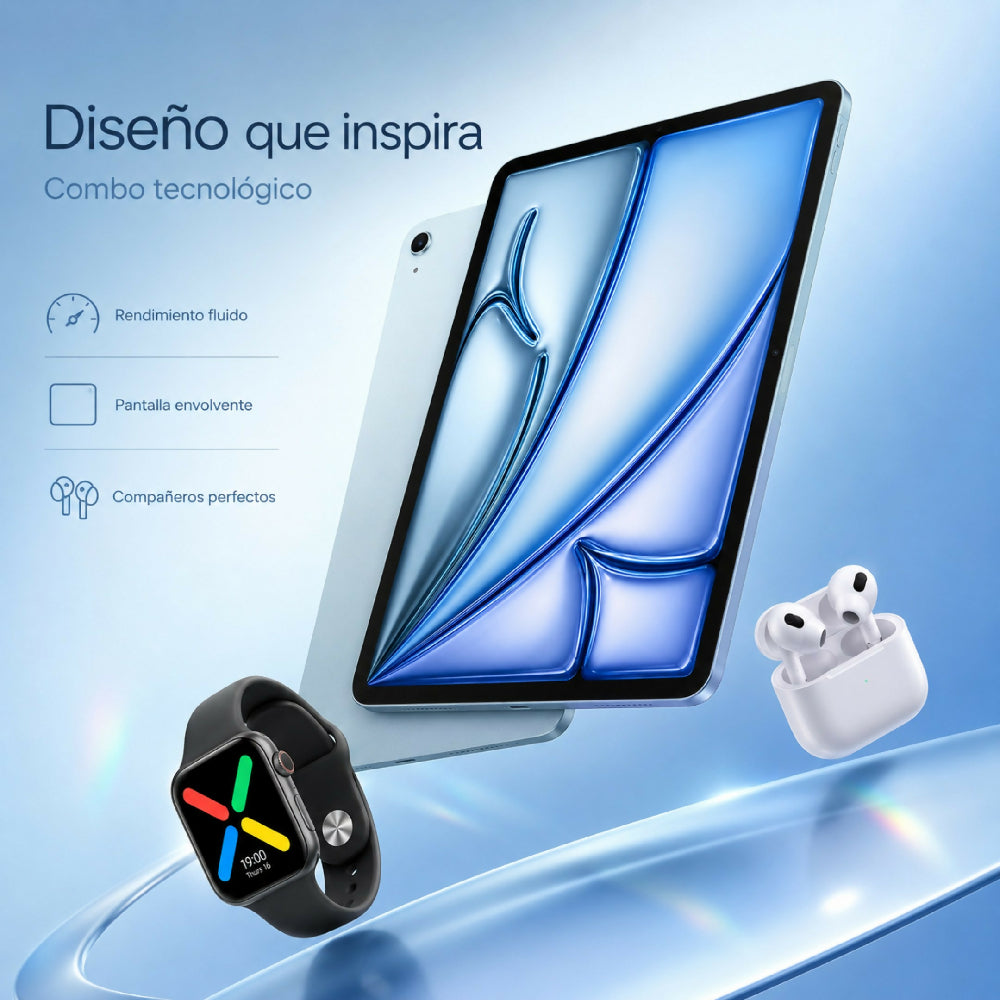 Tablet Apple IPad Air 11 M3 128gb Diseño UltraDelgado Celeste + Obsequio