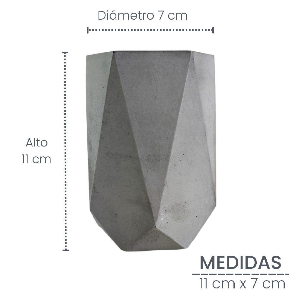 florero jarrón en cemento color  gris de concreto tienda online de materas y decoración_06