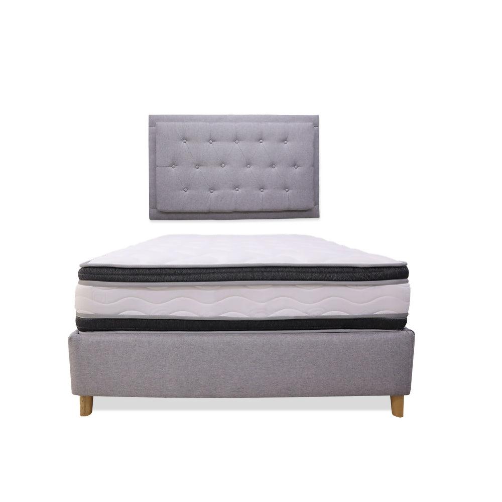 Combo Base Cama + Colchón Blaser 120 Semidoble + espaldar