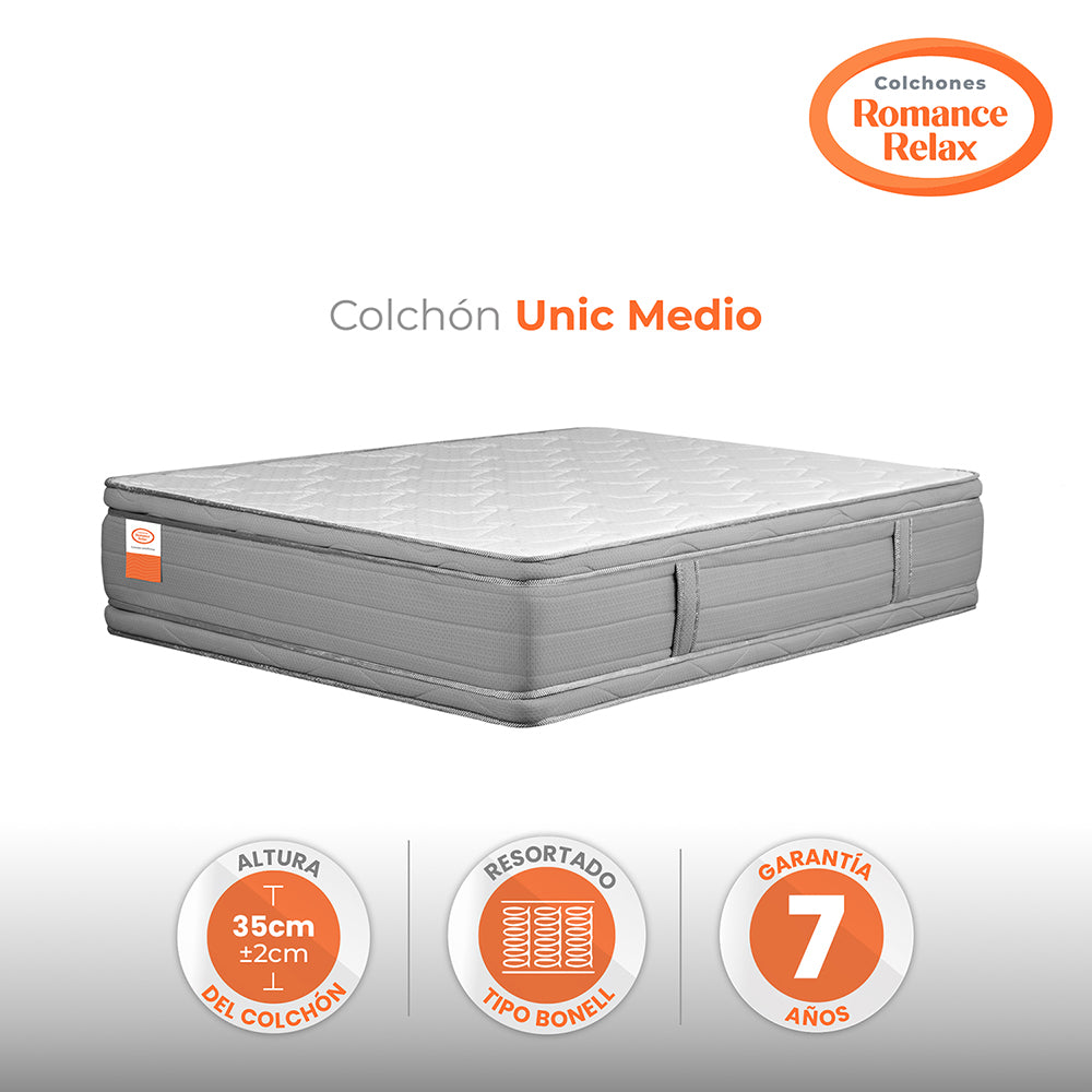 Colchón Rr Unic Medio 140X190X35, Doble
