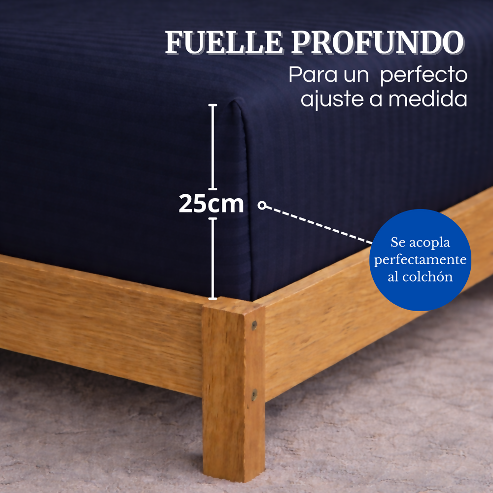 Juego de sabanas king azul