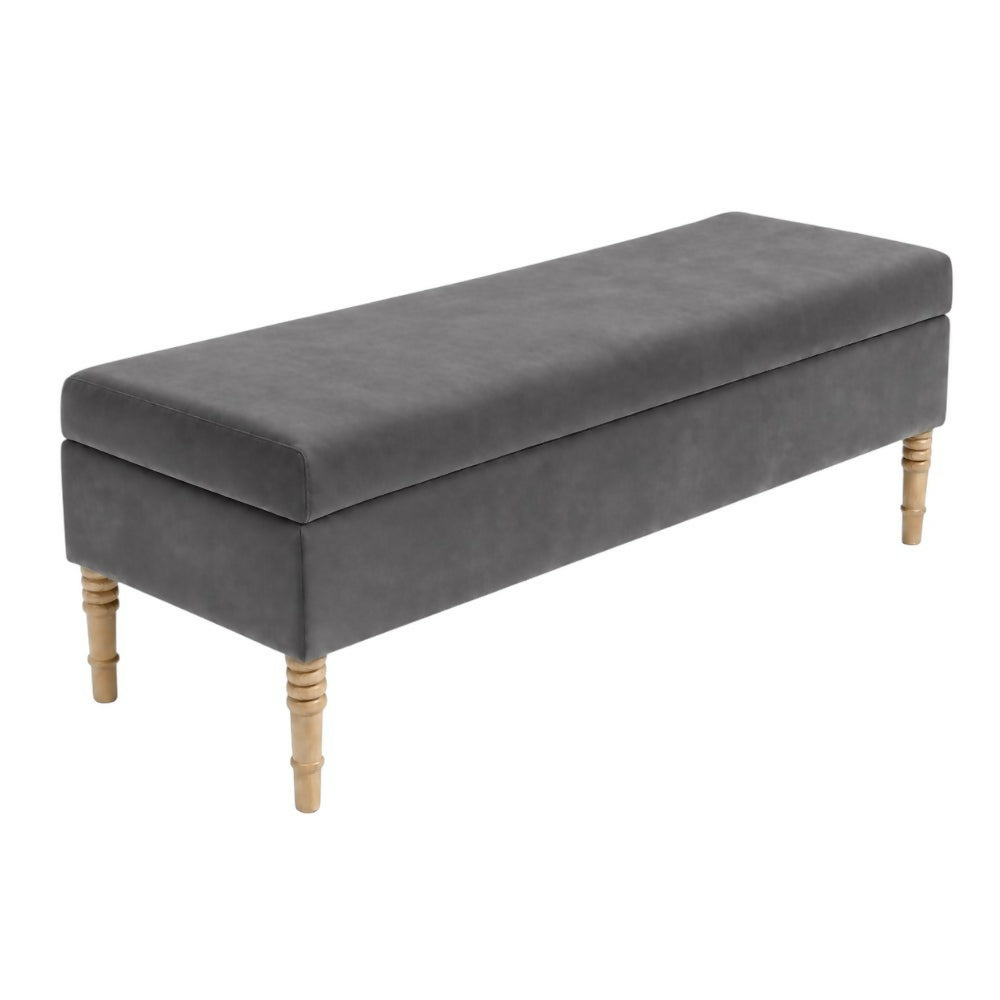 Puff Baul Aura 100x40x50 Dark Grey Tela