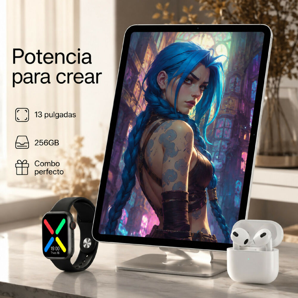 Tablet Apple Ipad Pro M5 De 13 Pulgadas 256gb Wifi Diseño Ultrafino Blanco + Obsequio