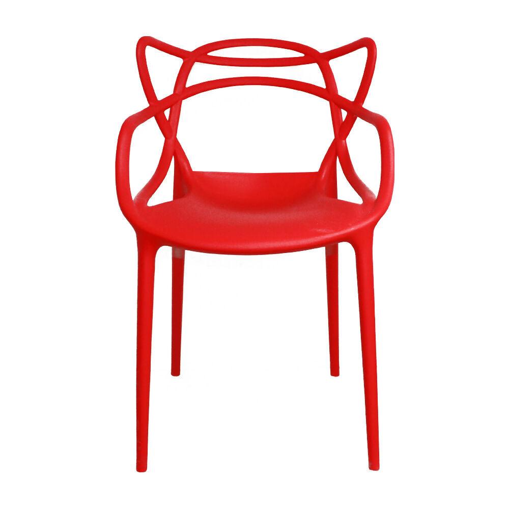 Kit por 4 Silla Solna Tipo Master Jardín - Rojo
