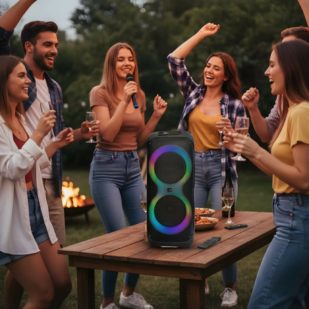 Parlante PK Sound S132 Con Microfono Potencia HD Con Función Karaoke
