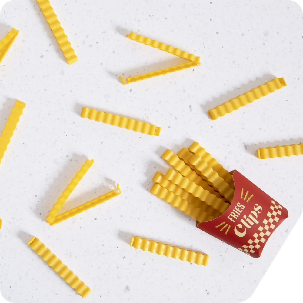 Setx12 Ganchos Clips para Cerrar Bolsas Forma Papas Fritas