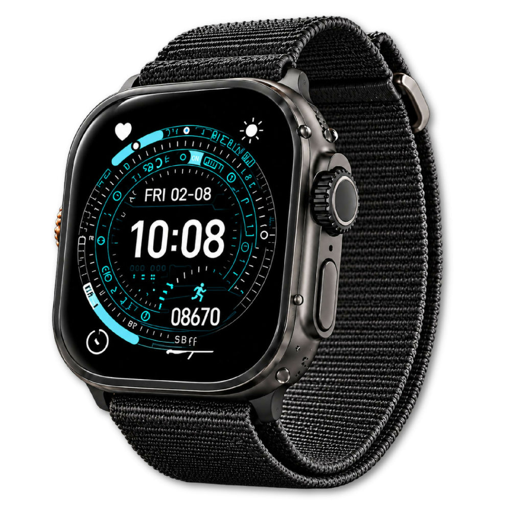 Smartwatch Plus ME53 Tecnología Portátil Con Visualización Amplia Y Acceso Rápido Negro