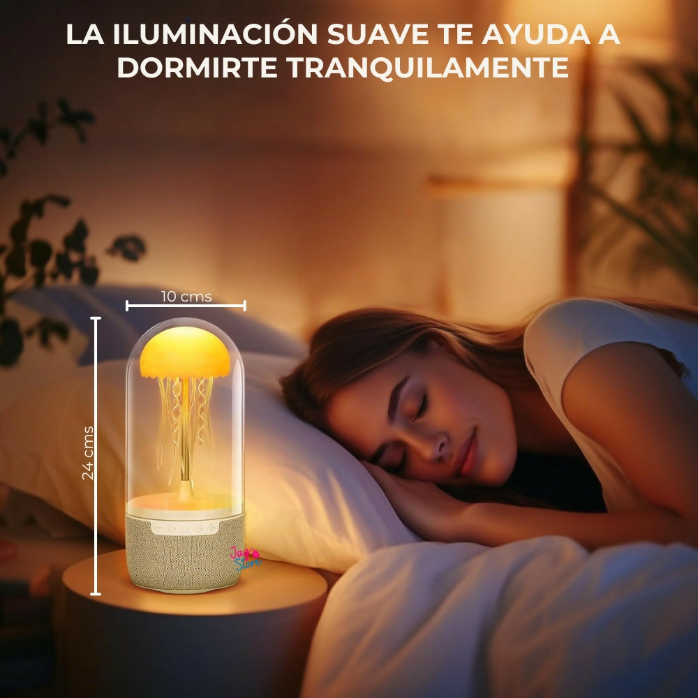 Lámpara Medusa Parlante Bluetooth Luz De Noceh LED Decoración