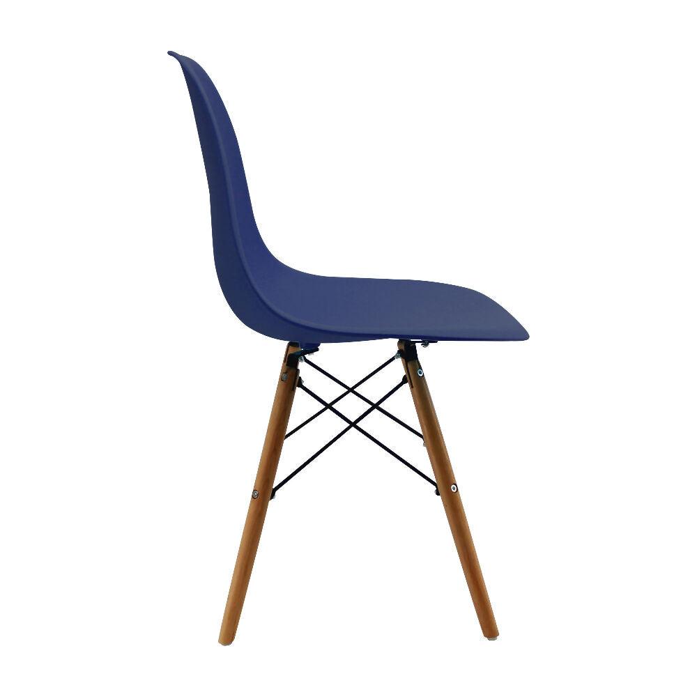 Silla DKR Tipo Eames para comedor - Azul oceano