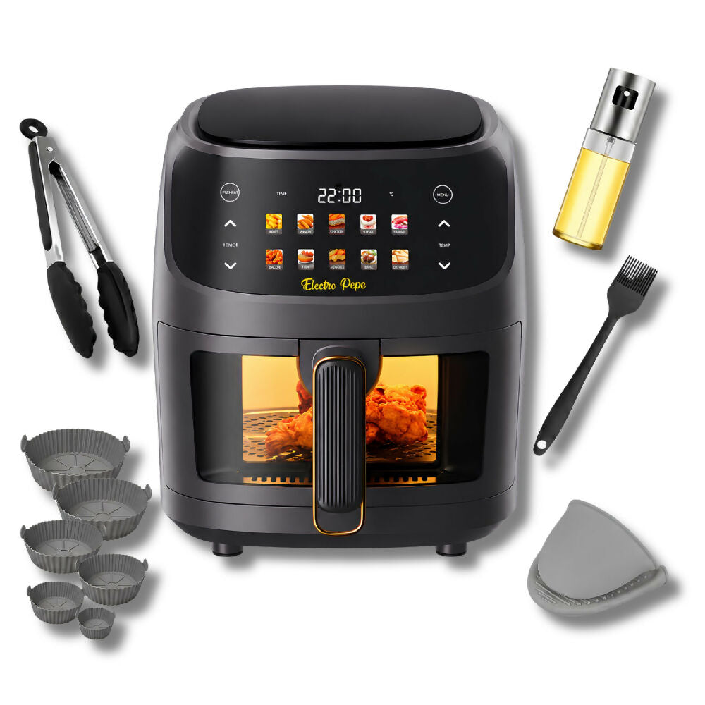 Freidora Aire Silver Crest 10 Litros Con Obsequios De Gran Capacidad 2400W