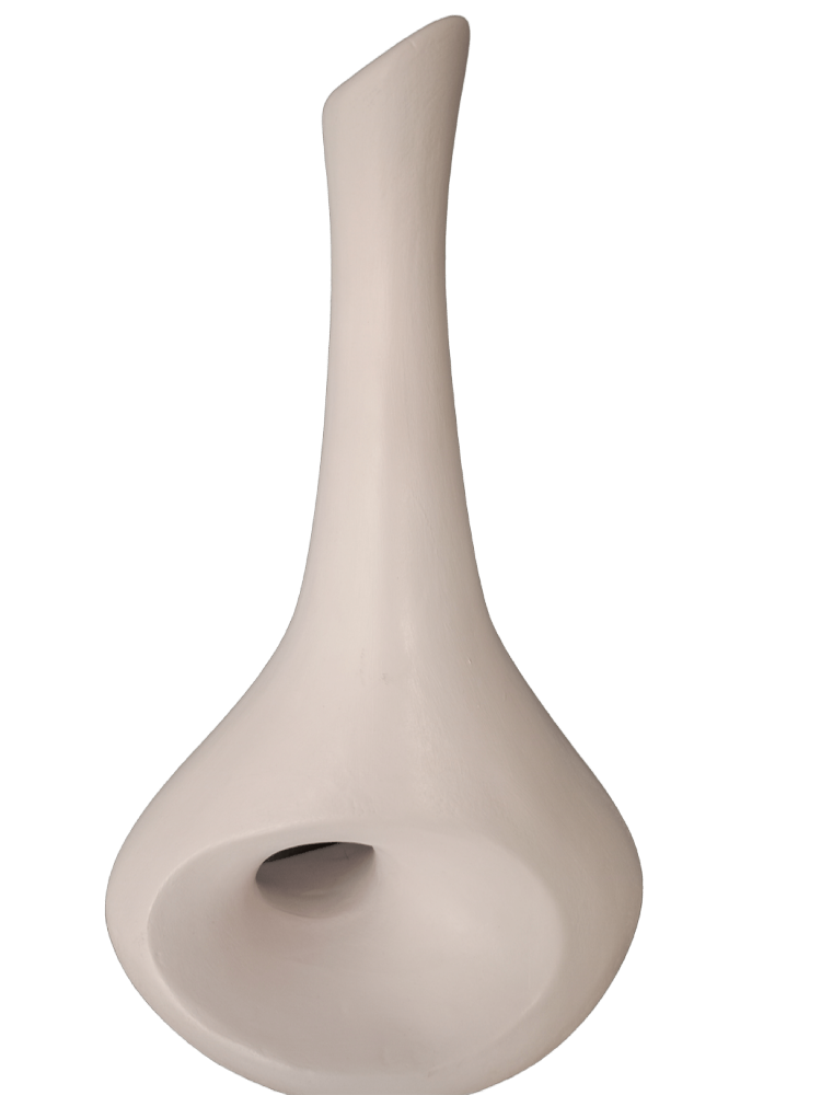 Florero Oliva Decorativo en Cerámica, de 33x16 cm
