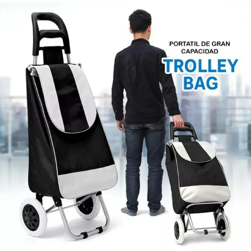 Carro De Mercado En Lona Plegable Carrito De Compras GWC-3C