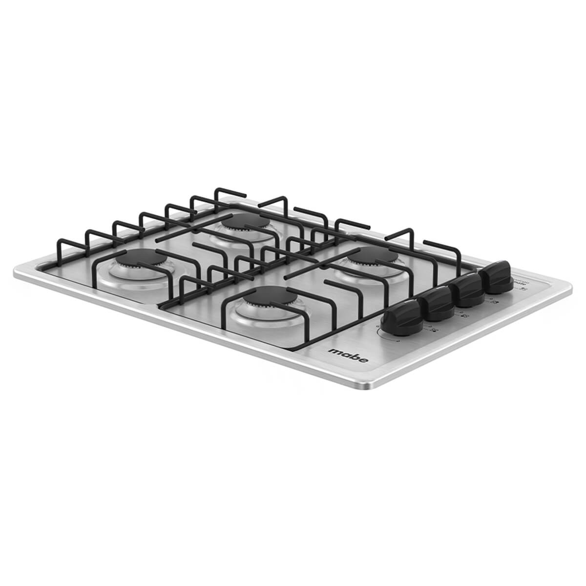 Estufa de empotrar acero Inoxidable 60X43 cm parrillas en Alambron gas natural marca Mabe