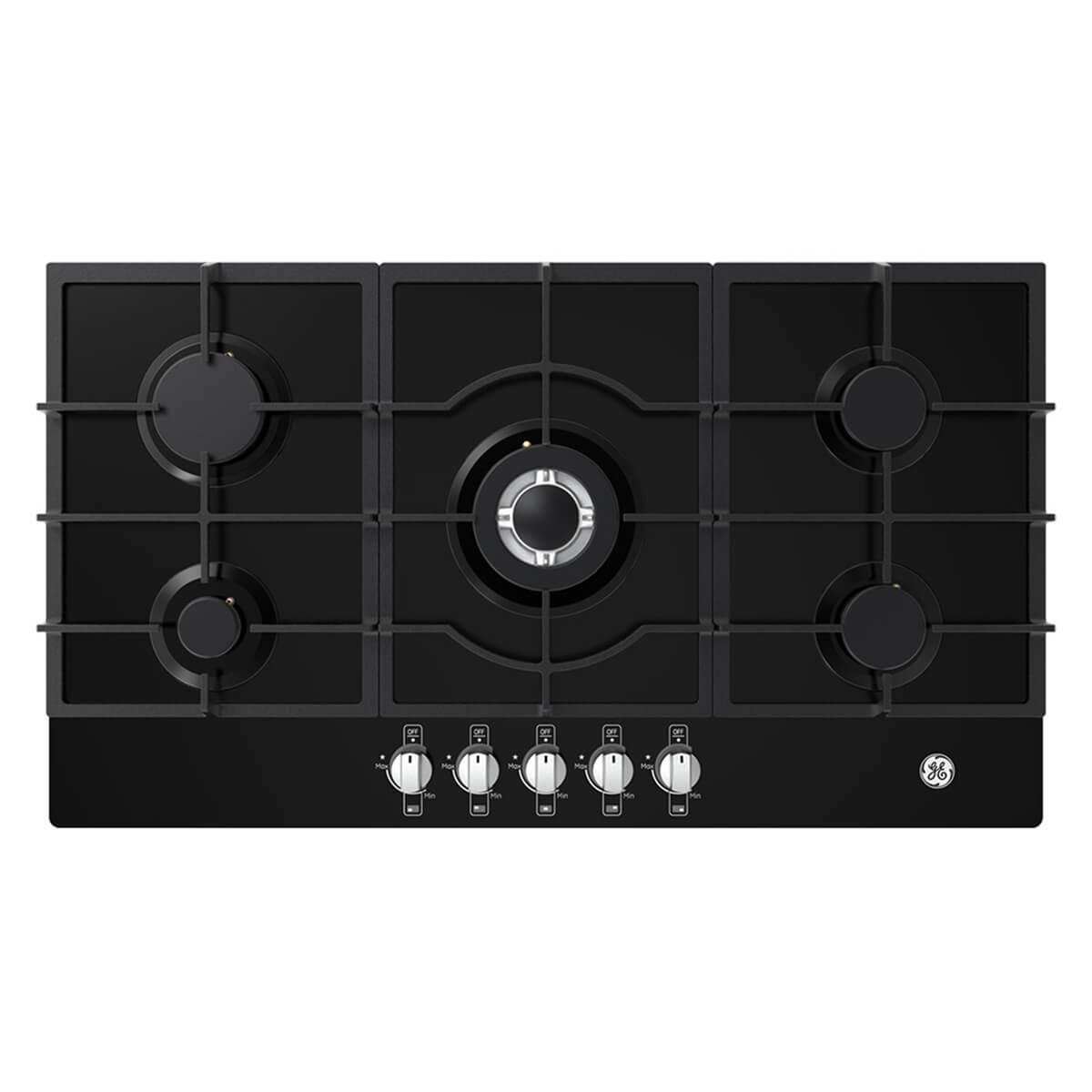 Estufa de Empotrar Cristal Negro 86X51 cm Hierro Fundido Gas Natural Marca Mabe