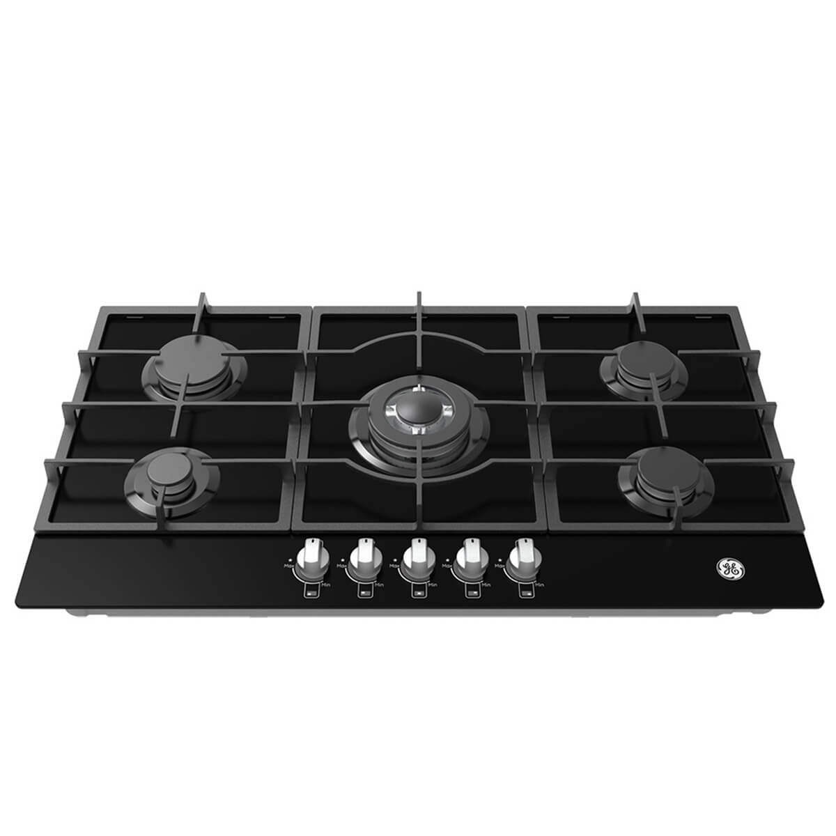 Estufa de Empotrar Cristal Negro 86X51 cm Hierro Fundido Gas Natural Marca Mabe