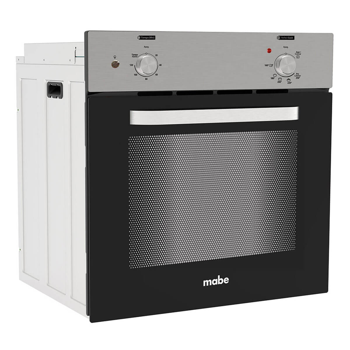 Horno a gas de 60 cm inoxidable 120 voltios con gratinador marca Mabe