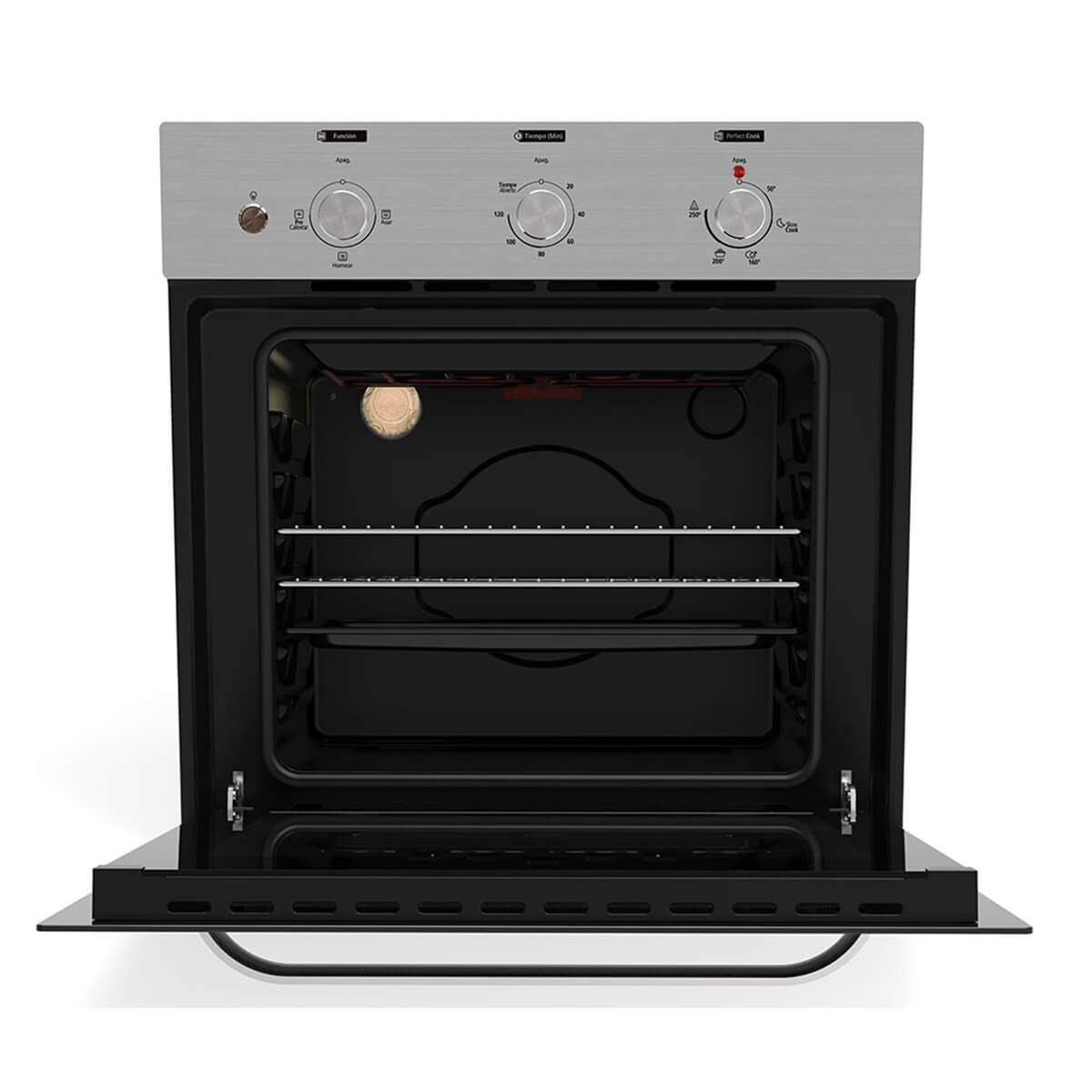 Horno eléctrico de 60 cm acero inoxidable 220 voltios con gratinador marca Mabe