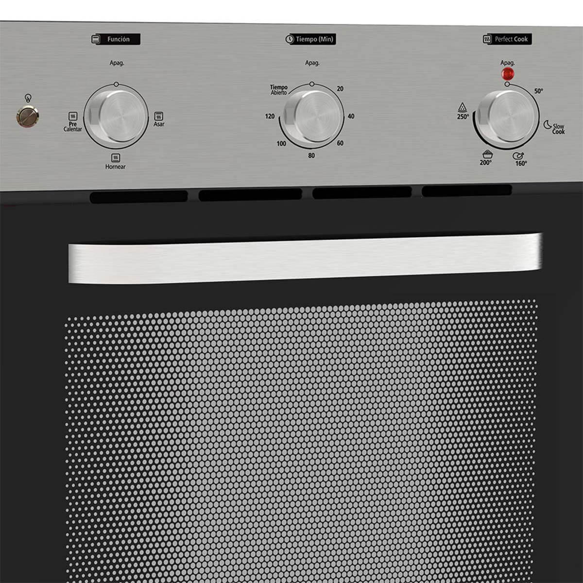 Horno eléctrico de 60 cm acero inoxidable 220 voltios con gratinador marca Mabe