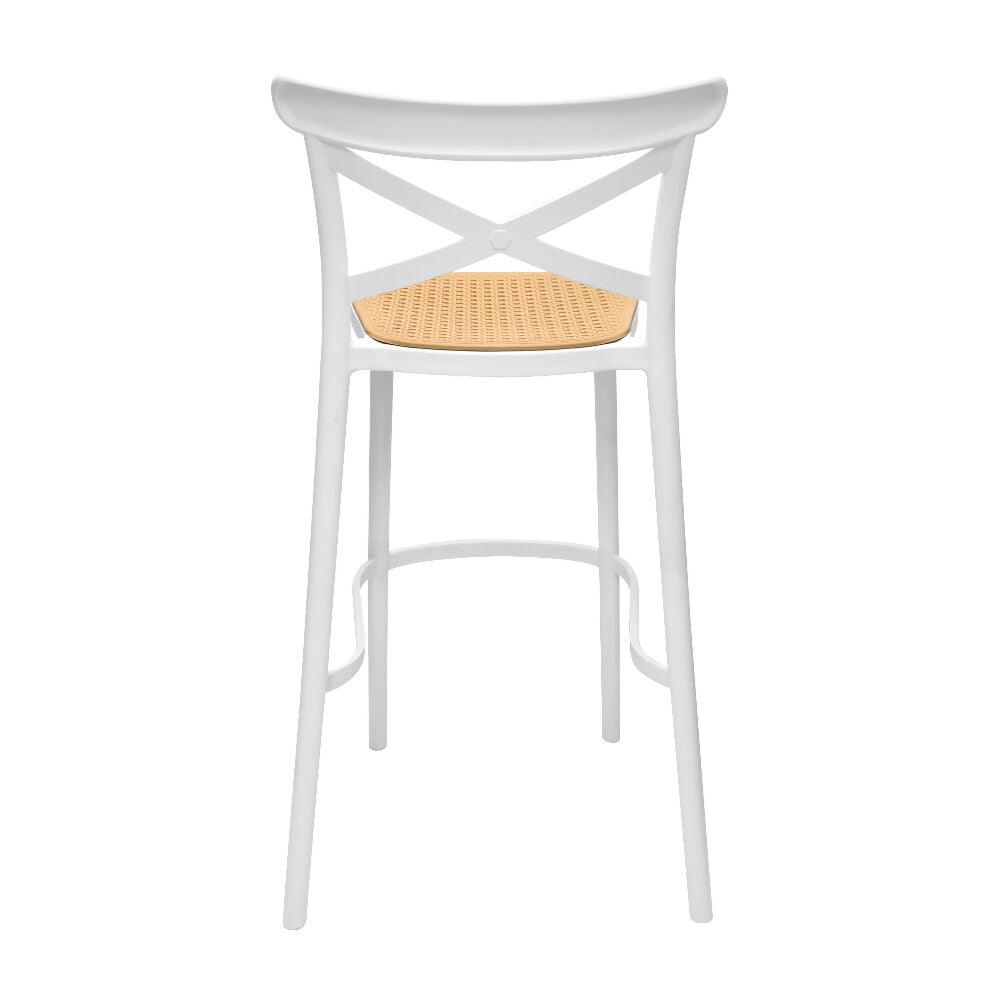 Silla Plast Barra - Blanco Beige