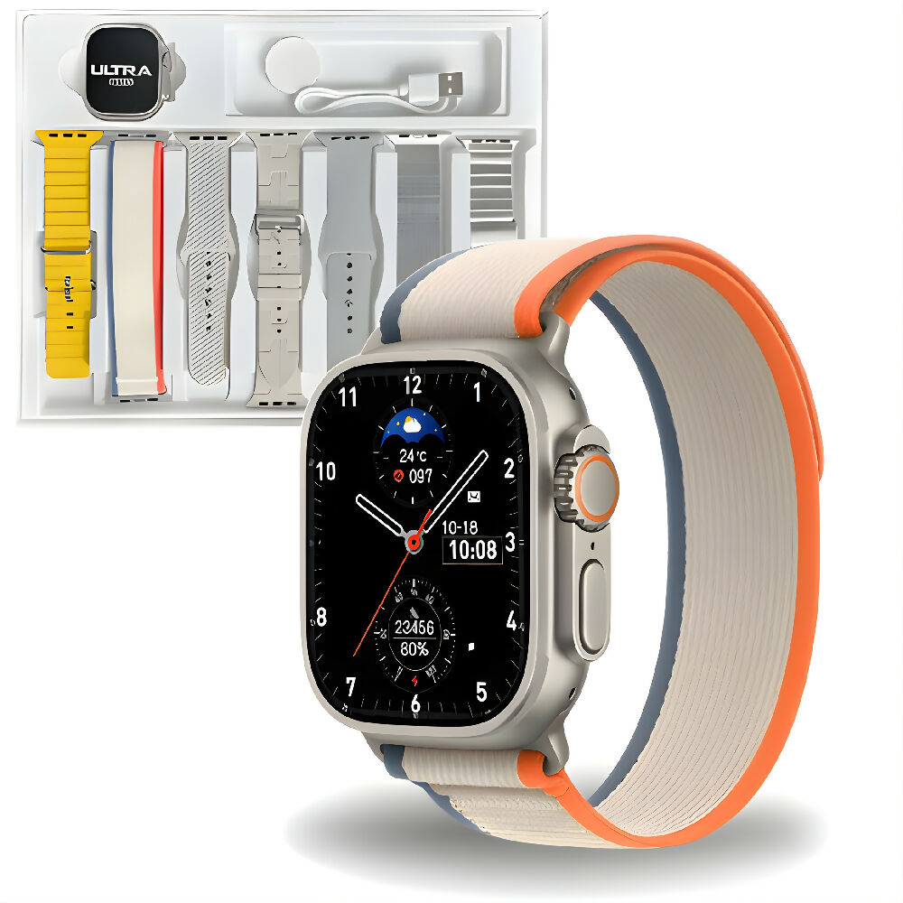 Smartwatch H10 Ultra Plus Mobulaa Bluetooth Reloj Inteligente Con Pantalla Grande, Notificaciones Y Batería Duradera