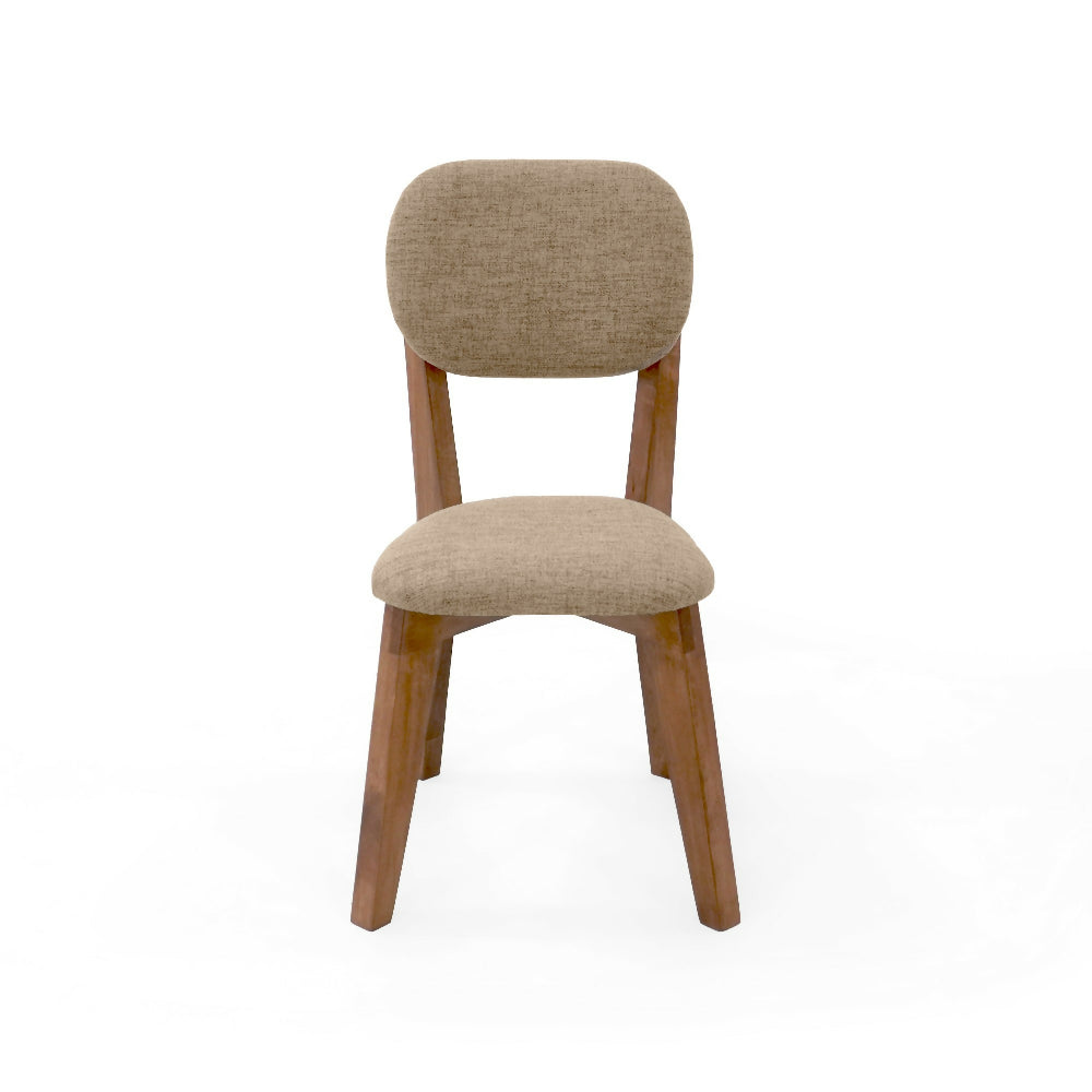 Silla de Comedor Adela 50x51.5x93 Tela Beige