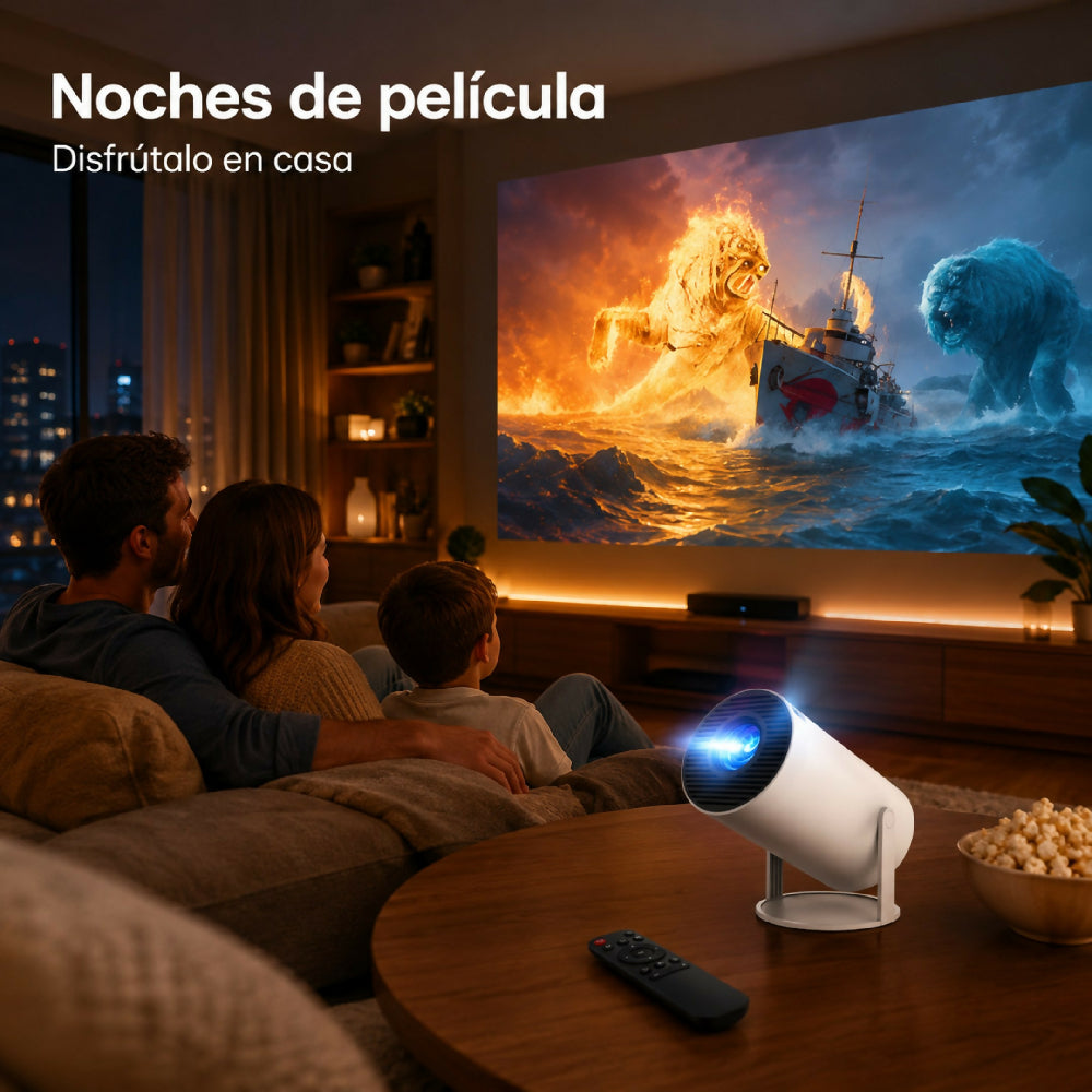 Mini Proyector Portátil Inteligente Hy300 Con Android Y Conexión Wifi