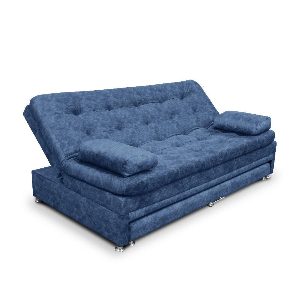 Sofa cama Nido Tarima Olsen Tela Azul - Incluye Cojines