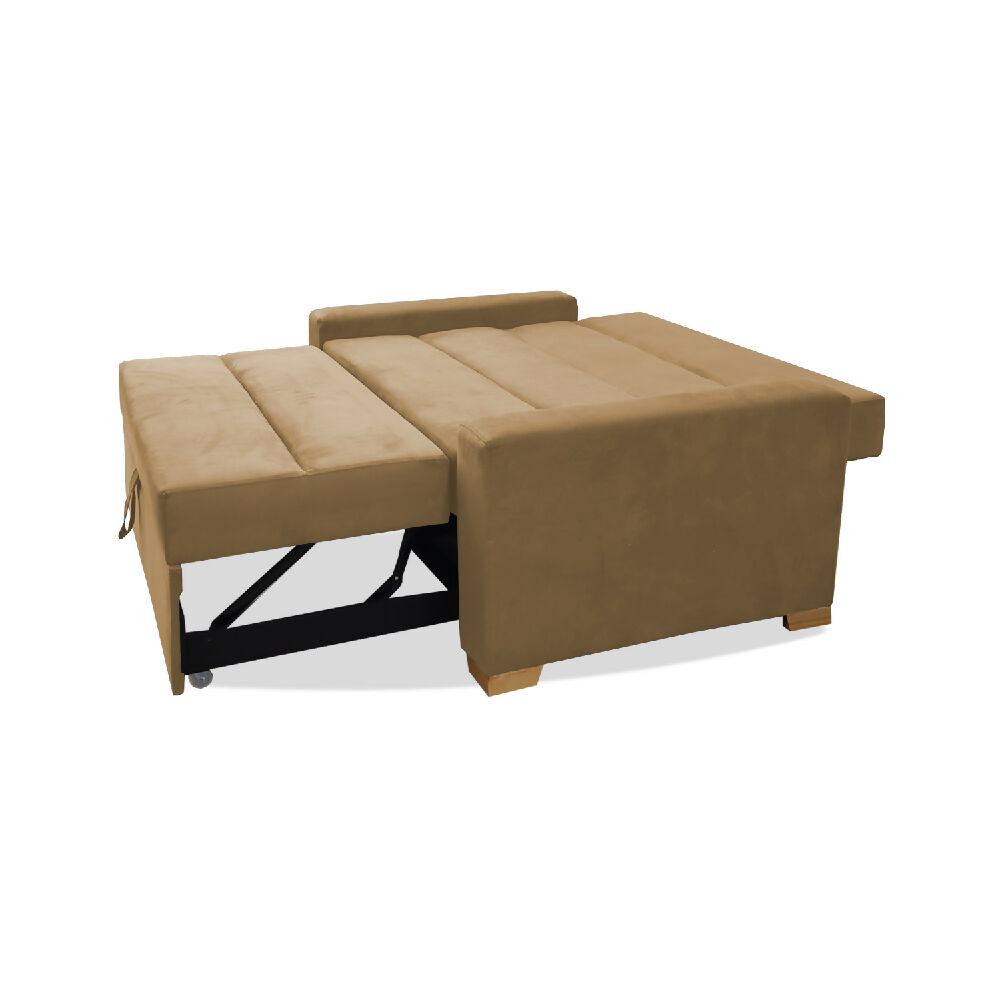 Sofacama Vogel Multifuncional Carrito Camel + Cojines Decorativos
