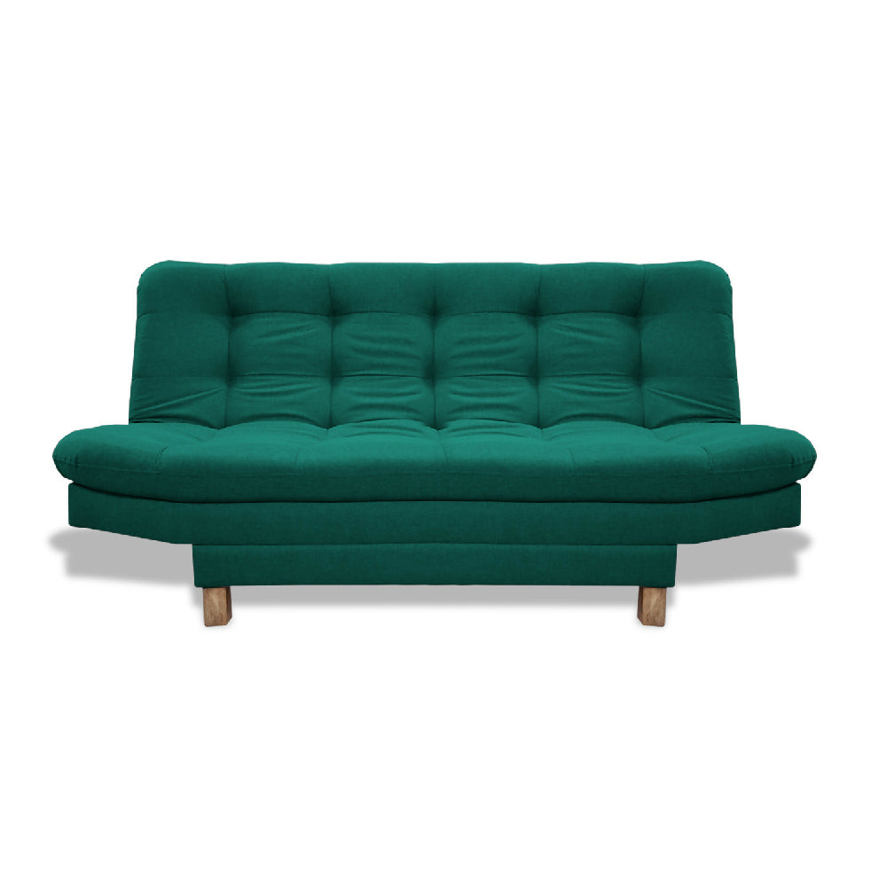 Sofacama Widmer 3 Posiciones Verde + Cojines Decorativos