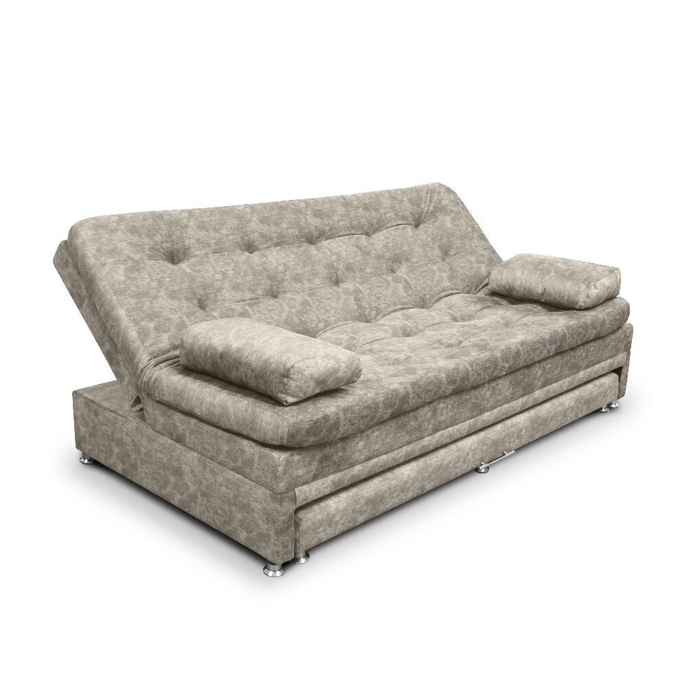 Sofa cama Nido Tarima Olsen Tela Camel - Incluye Cojines