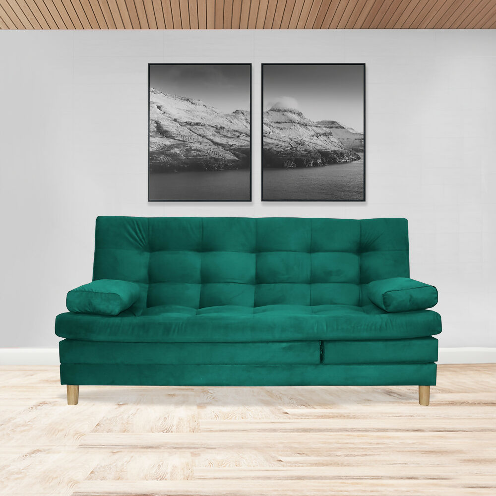 Sofacama Bieri 5 posiciones Reclinable Verde