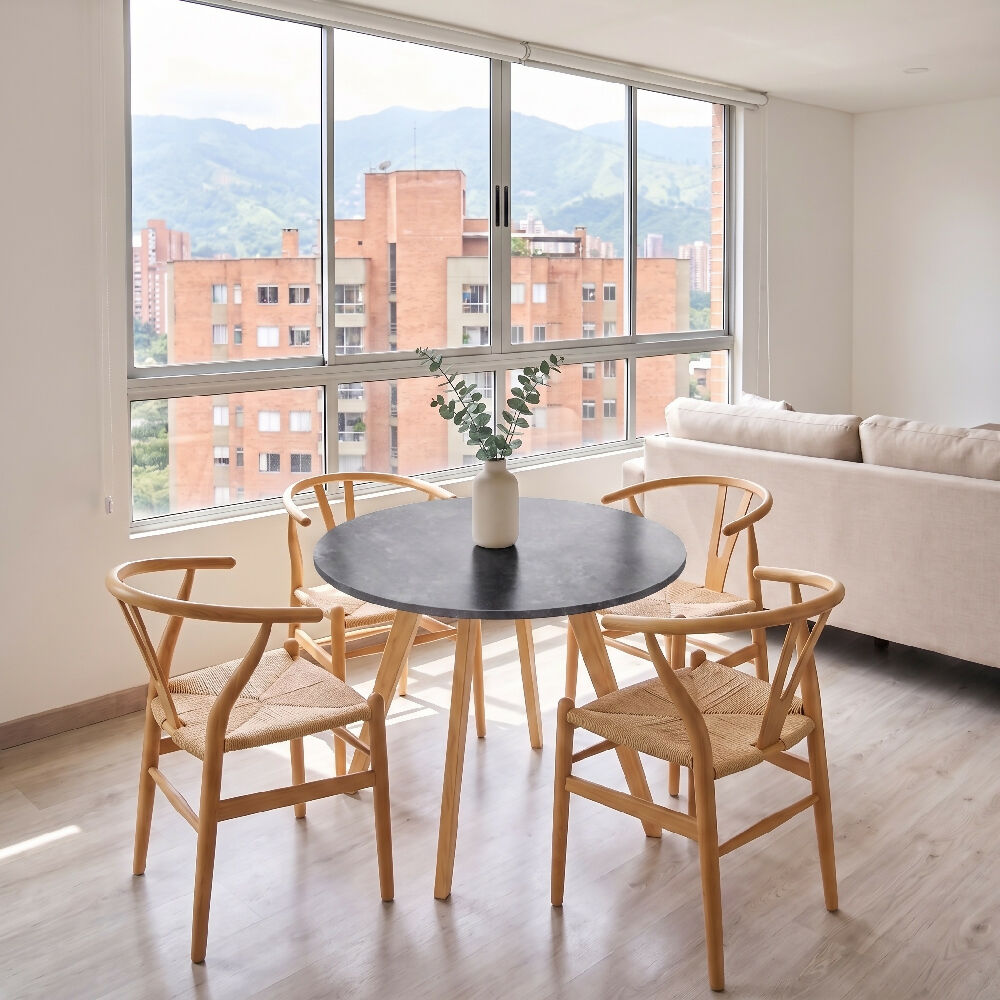 Comedor Nórdico Circular Risco 80