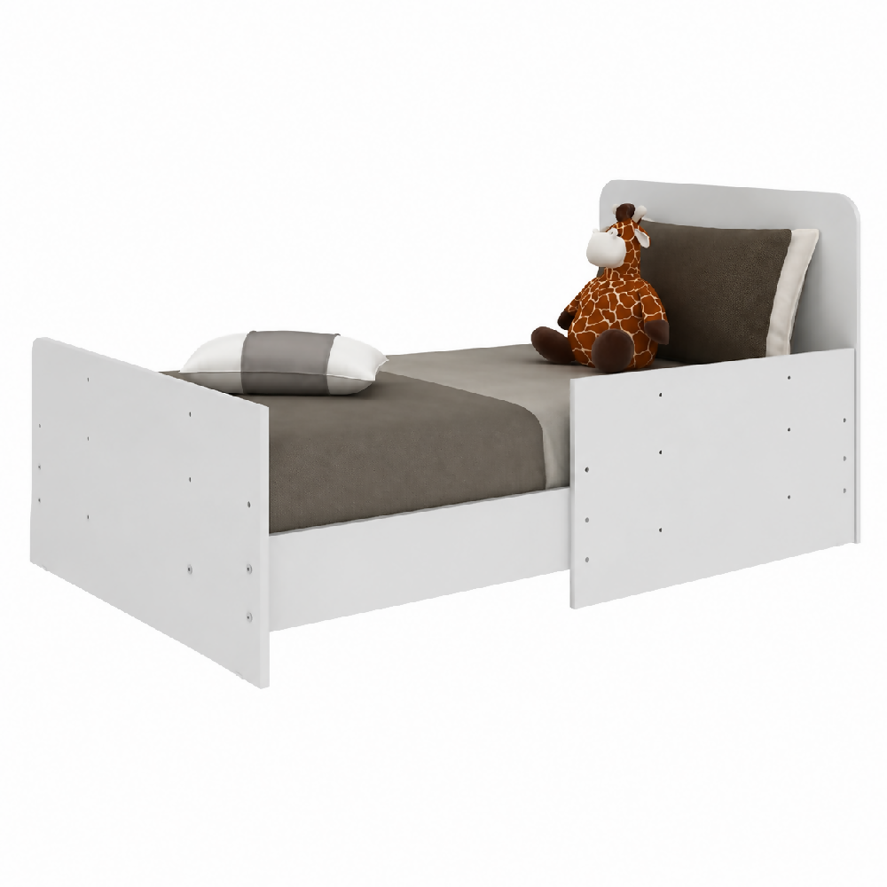 Cuna Para Bebé Convertible Blanca En Cama Infantil Con colchón