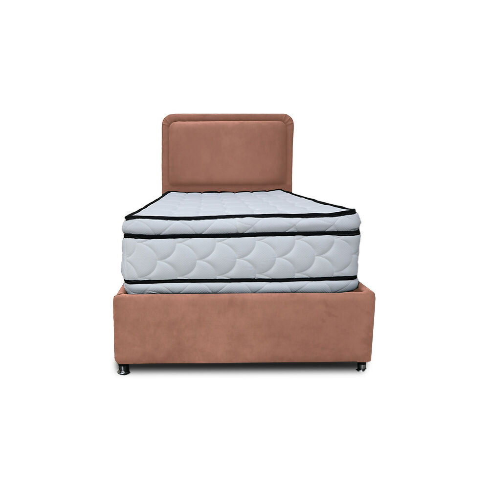 Combo Basecama Nube Sencillo 100x190 mas Espaldar Camel