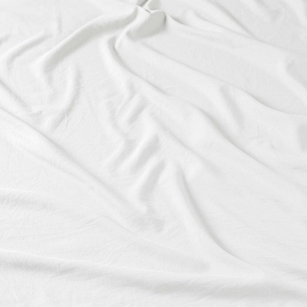 Sábanas Viasoft Washed Blanco, para Cama Doble
