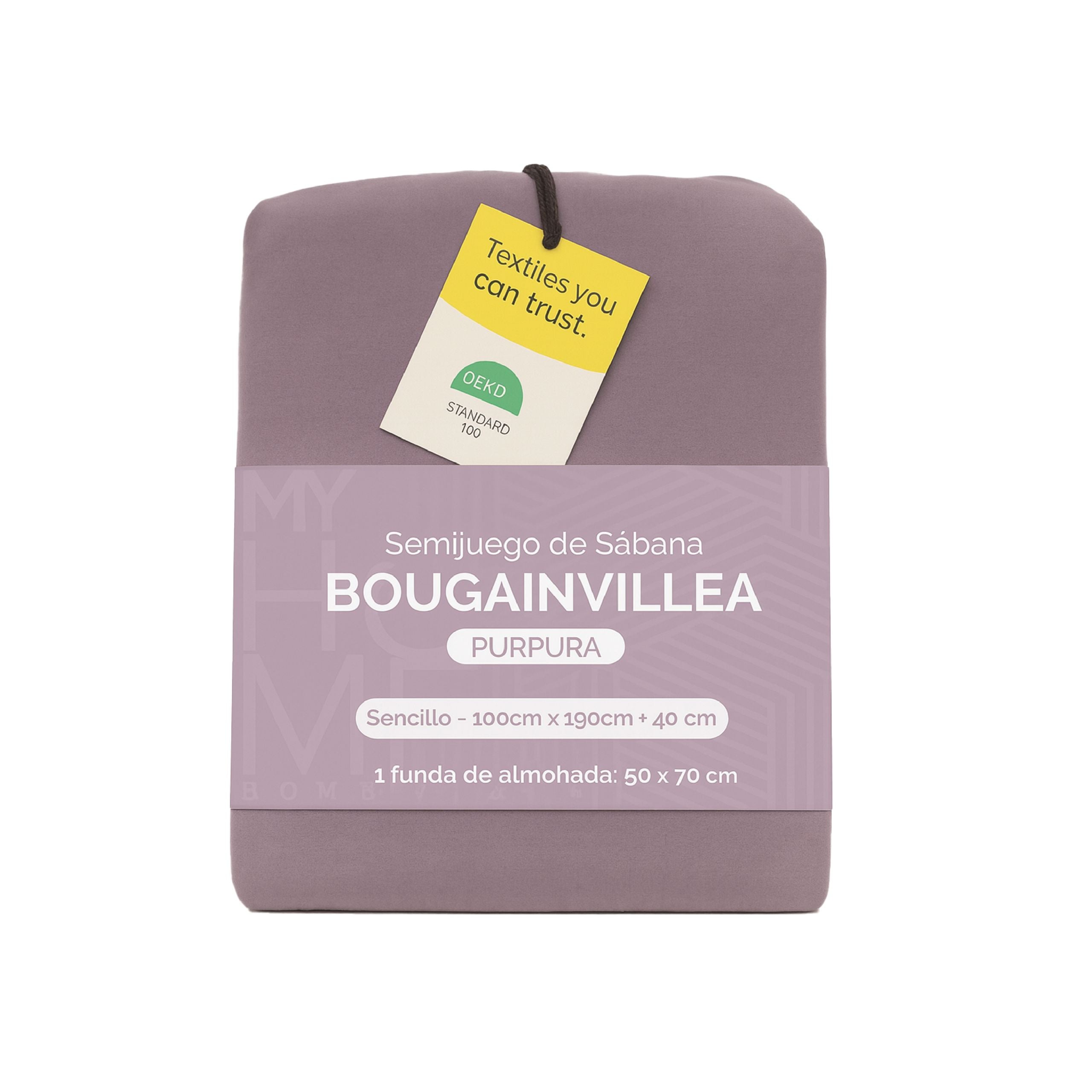 Semijuego Sábana Bougainvillea – Purpura Semidoble