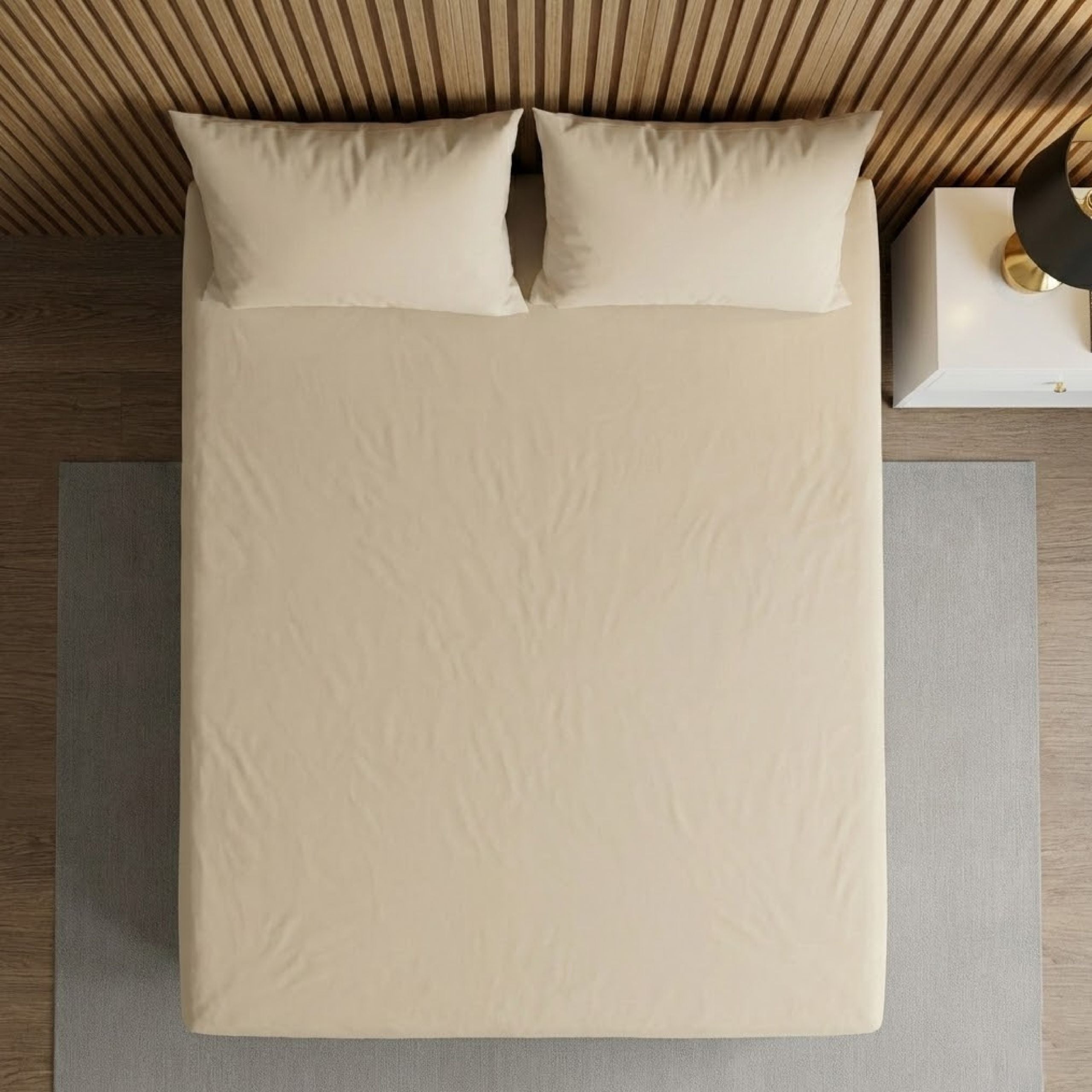 Semijuego Sábana Cashmere – Beige Queen