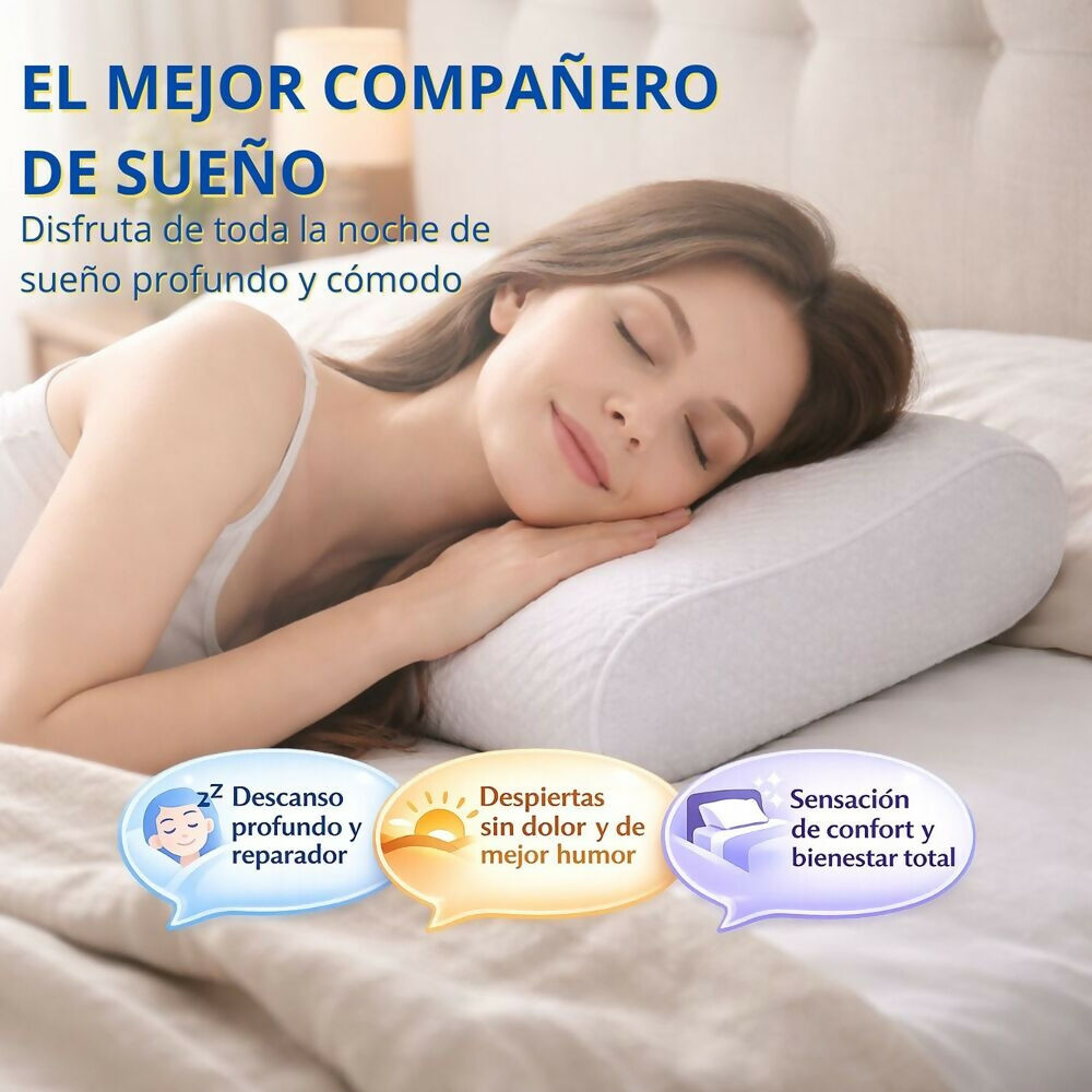 Almohada viscoelastica antiestres cervical
